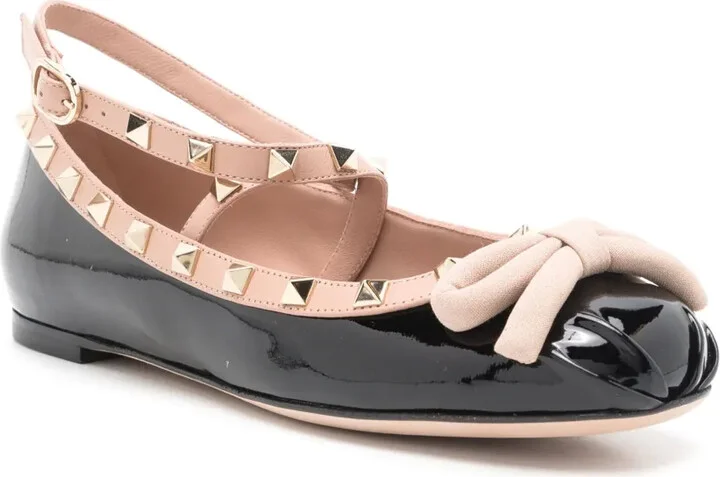Rockstud bow-detailing ballerina shoes - Image 2