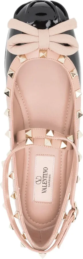 Rockstud bow-detailing ballerina shoes - Image 4