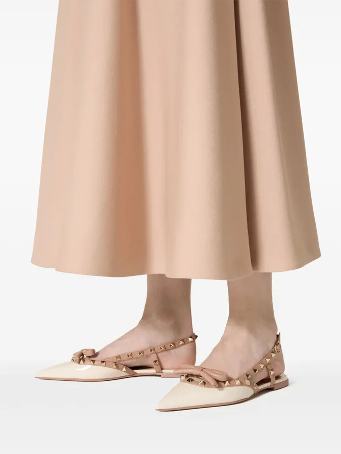 Rockstud Bow slingback ballerina shoes - Image 5