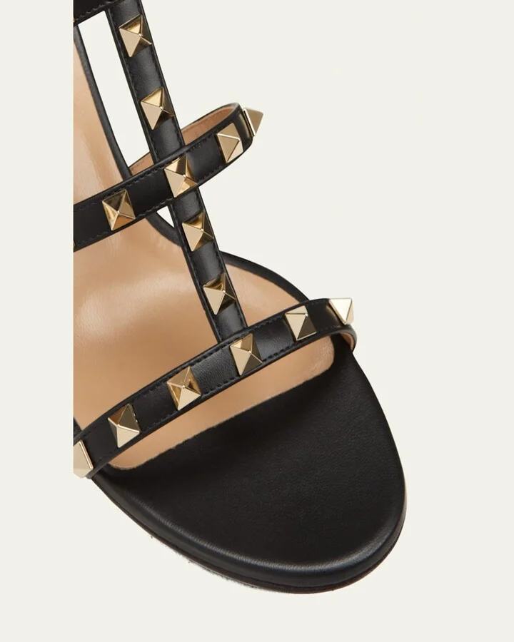 Rockstud Caged 60mm Slide Sandals - Image 3