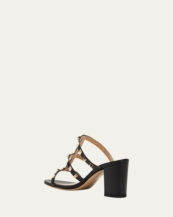 Rockstud Caged 60mm Slide Sandals - Image 5