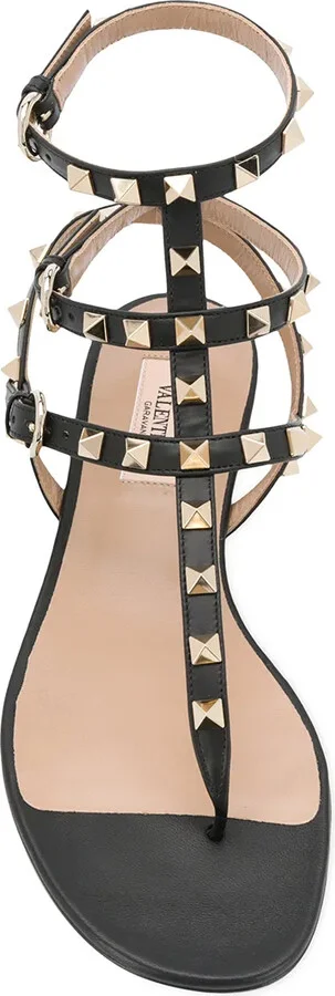 Rockstud caged flat sandals - Image 4