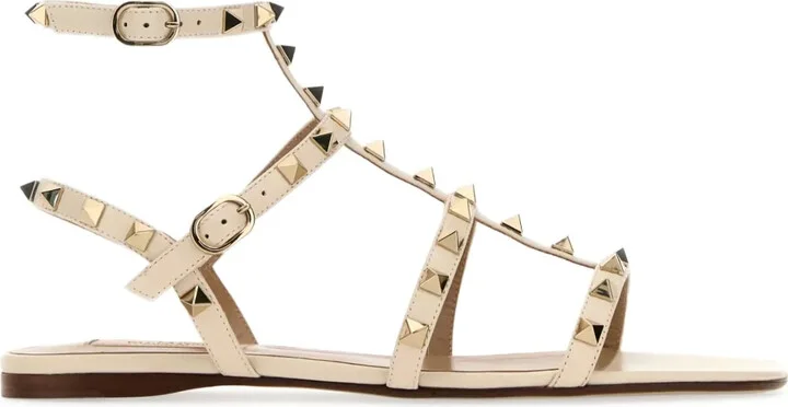 Rockstud caged flat sandals