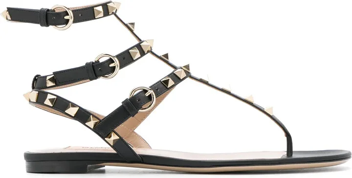 Rockstud caged flat sandals