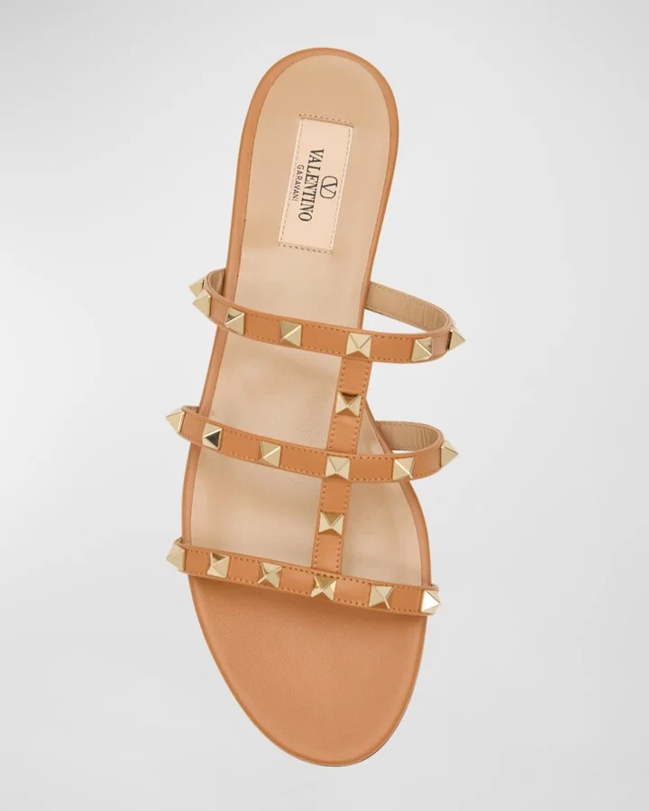 Rockstud Caged Flat Slide Sandals - Image 7