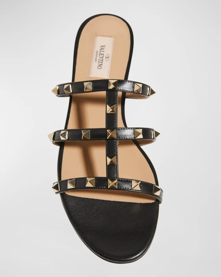 Rockstud Caged Flat Slide Sandals - Image 4