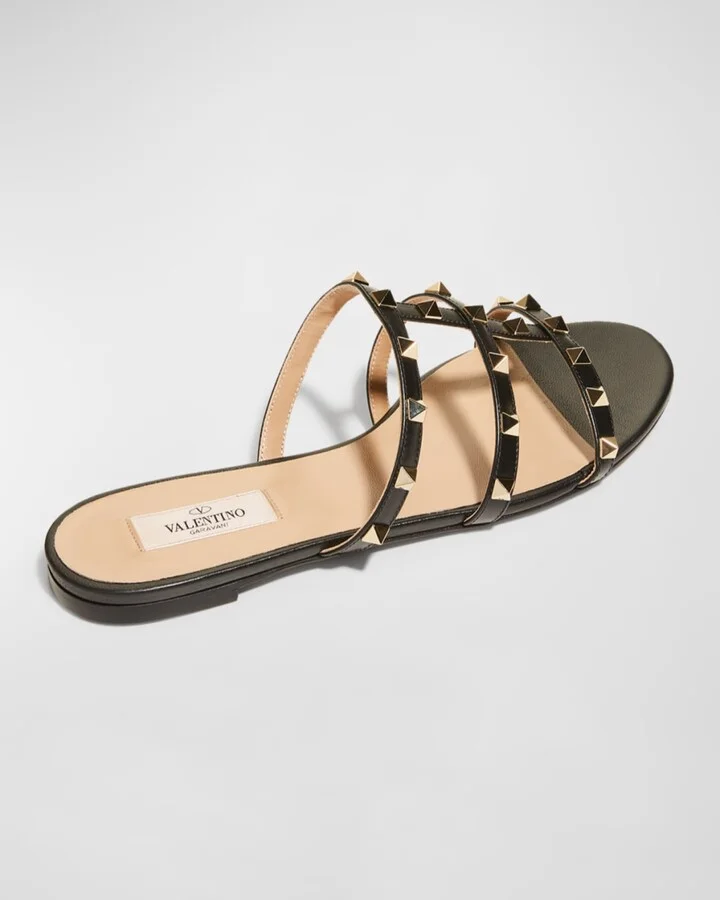 Rockstud Caged Flat Slide Sandals - Image 7