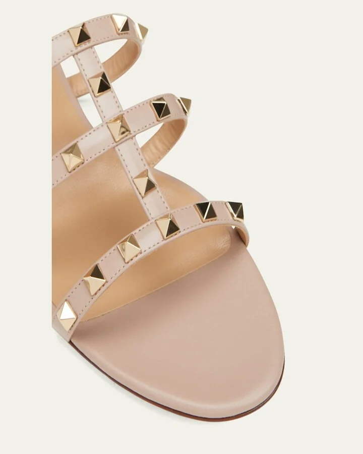 Rockstud Caged Flat Slide Sandals - Image 4