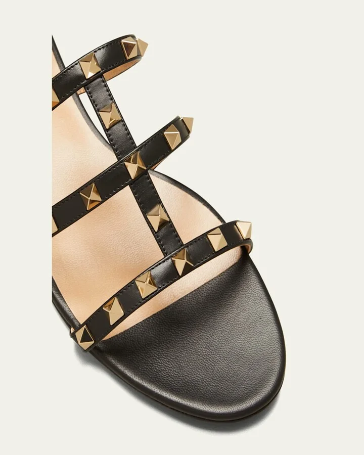Rockstud Caged Flat Slide Sandals - Image 8