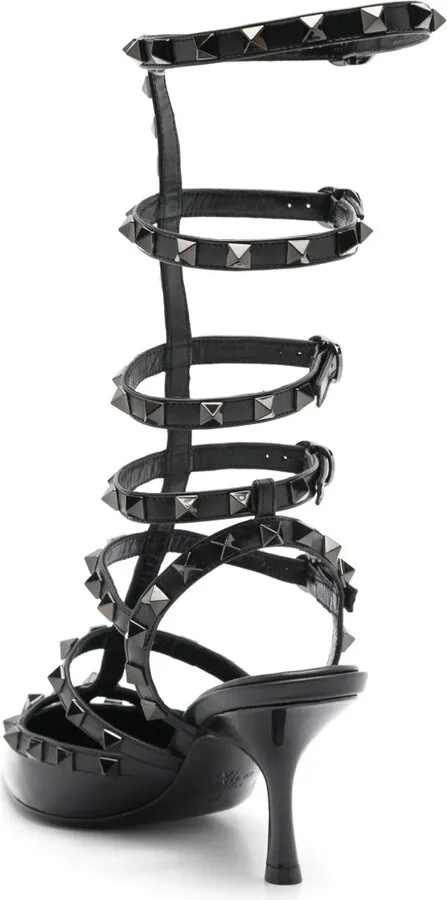 Rockstud caged leather pumps - Image 3
