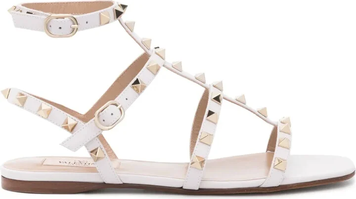 Rockstud caged-straps sandals