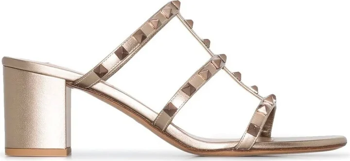 Rockstud caged-style sandals