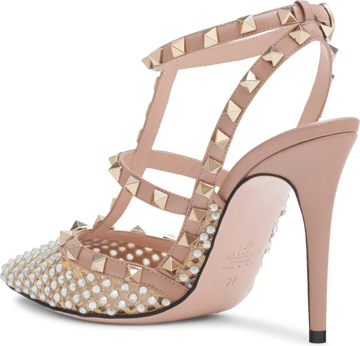 Rockstud Crystal T-Strap Pump - Image 2