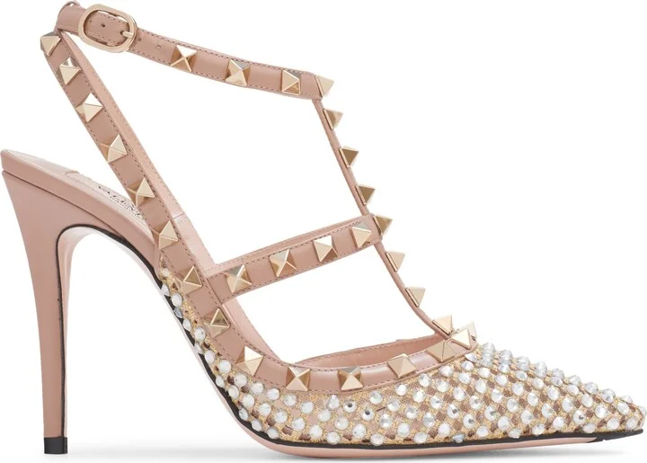 Rockstud Crystal T-Strap Pump - Image 3