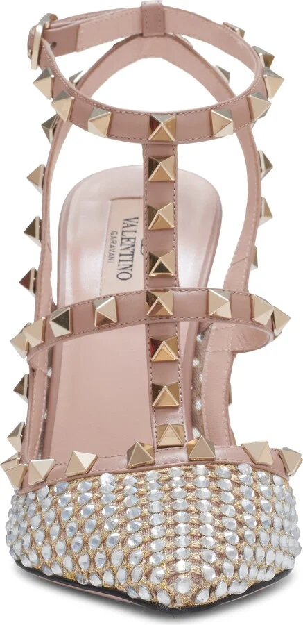 Rockstud Crystal T-Strap Pump - Image 4