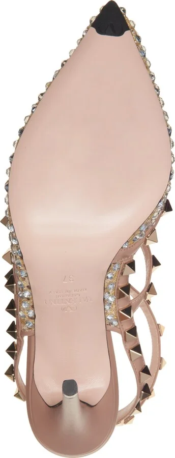 Rockstud Crystal T-Strap Pump - Image 6
