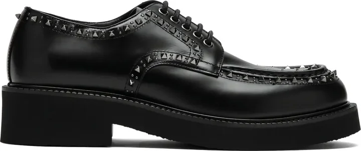 Rockstud derby shoes