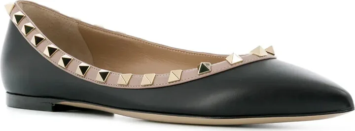 Rockstud-embellished ballerina shoes - Image 2