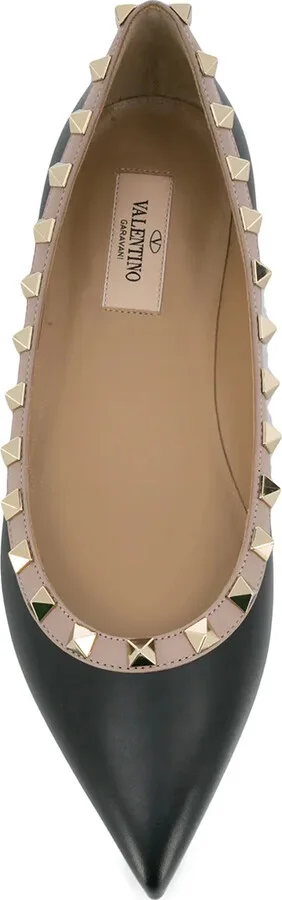 Rockstud-embellished ballerina shoes - Image 4