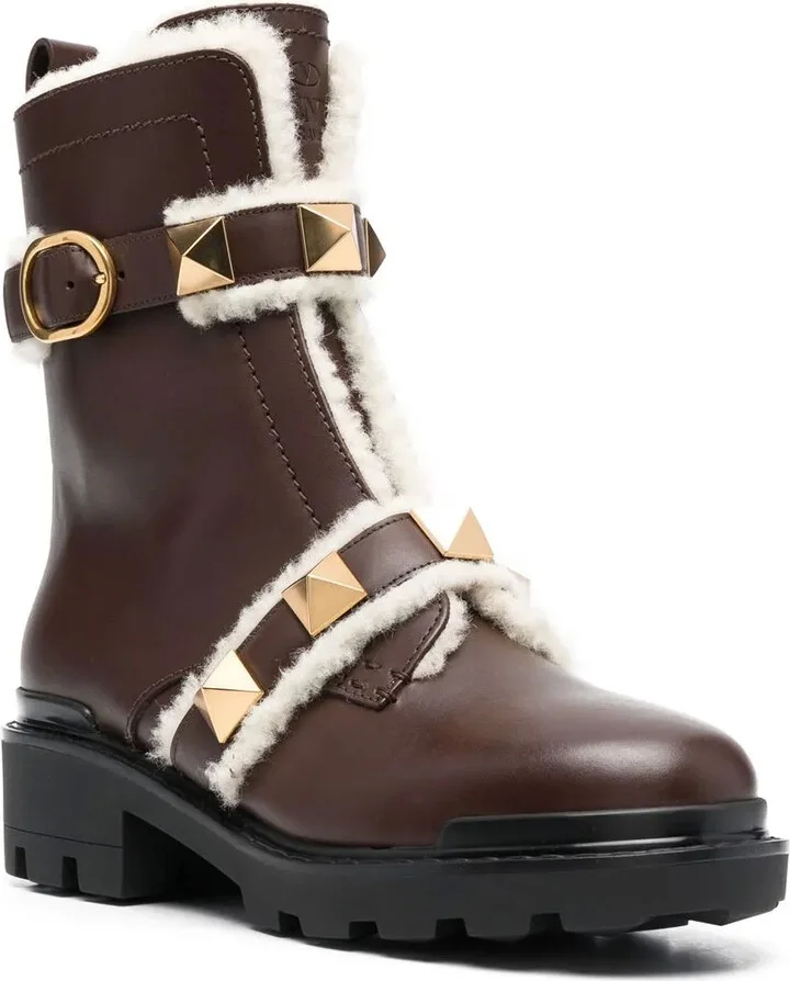 Rockstud-embellished biker boots - Image 2