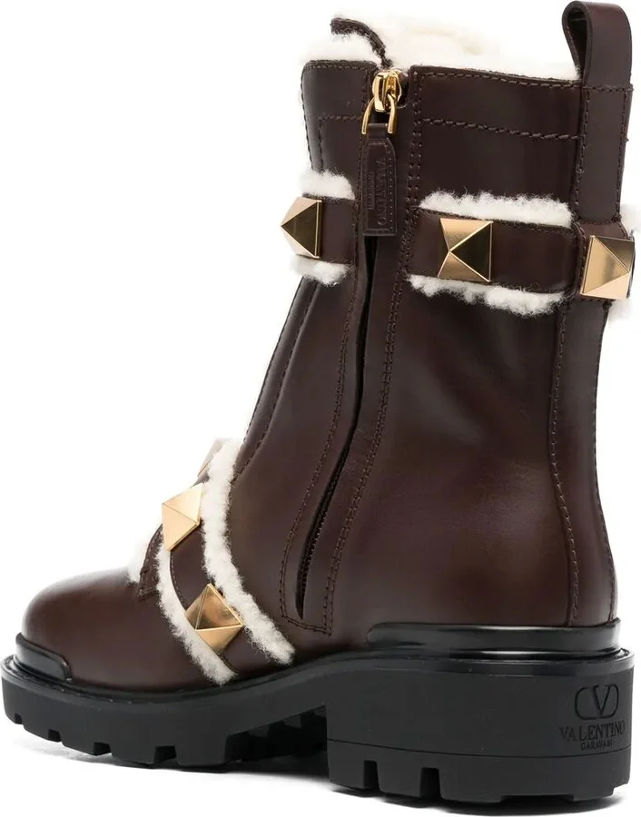 Rockstud-embellished biker boots - Image 3