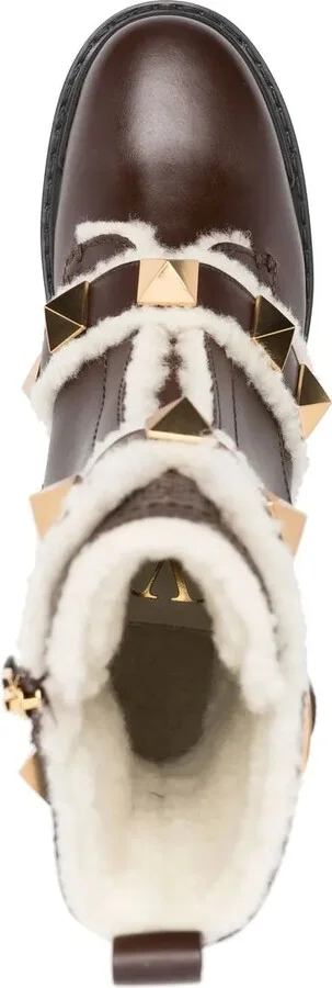 Rockstud-embellished biker boots - Image 4
