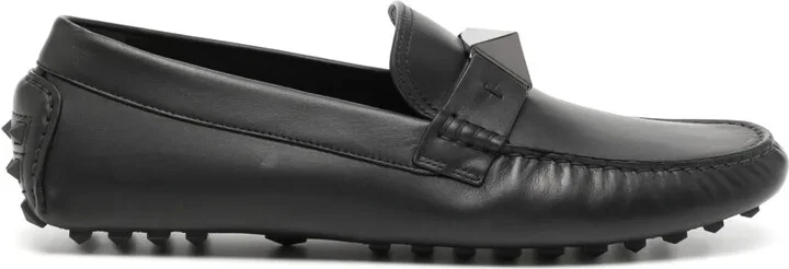 Rockstud embellished driver shoes
