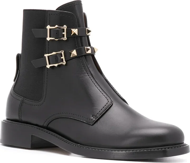 Rockstud-embellished leather boots - Image 2