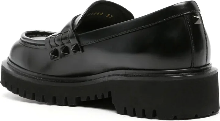 Rockstud-embellished leather loafers - Image 3