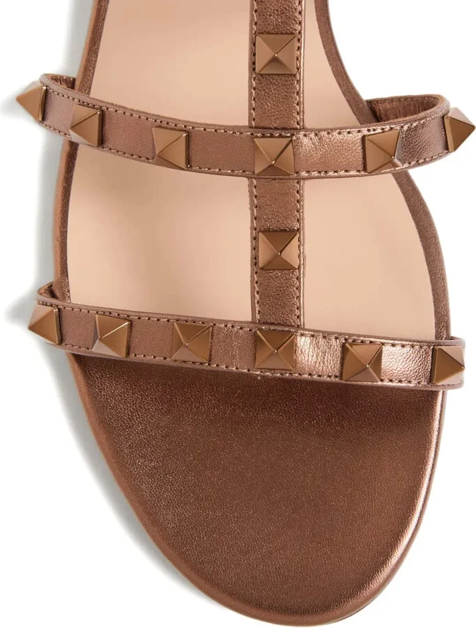 Rockstud-Embellished Leather Sandals - Image 5