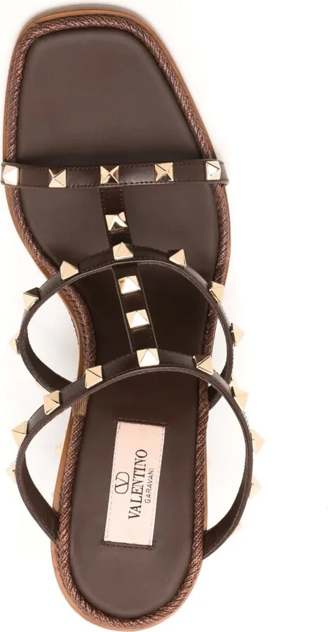 Rockstud-embellished wedge sandals - Image 4