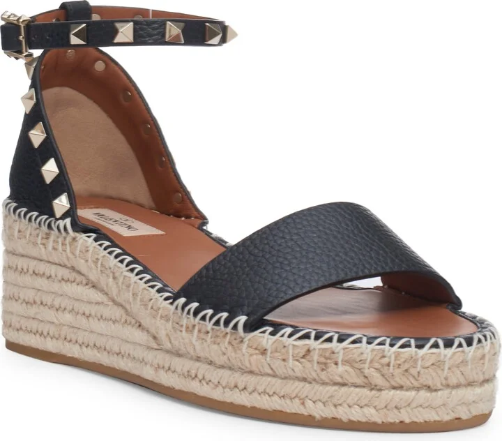 Rockstud Espadrille Platform Sandal