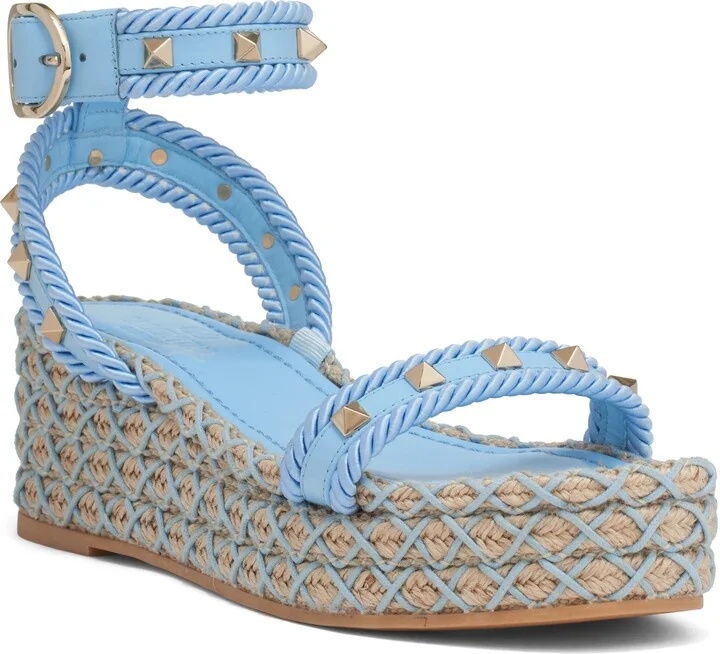 Rockstud Espadrille Wedge Sandal
