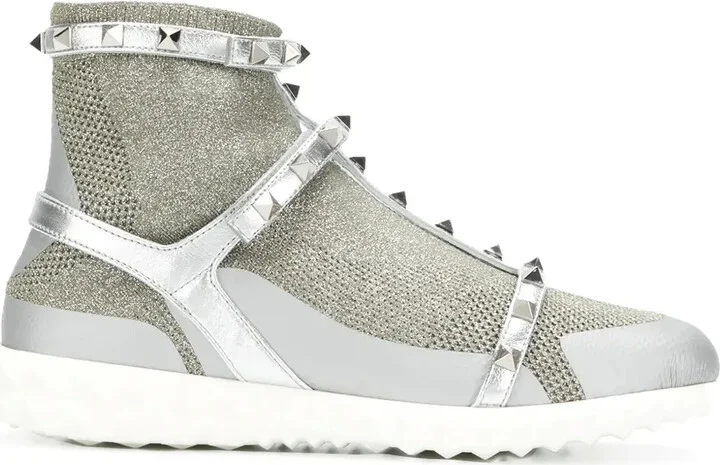 Rockstud high-top sneakers
