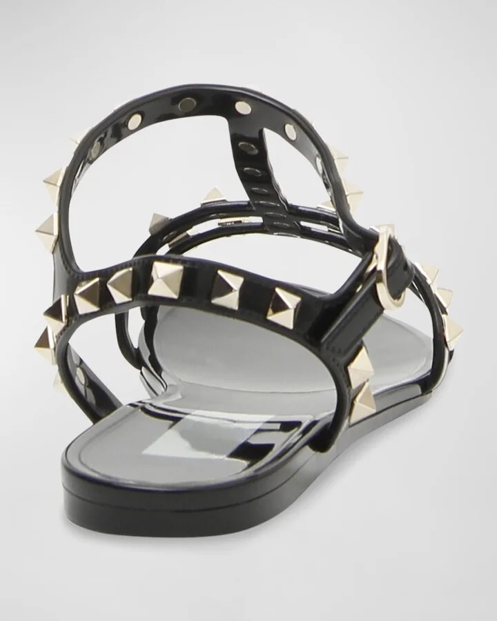 Rockstud Jelly Flat Gladiator Sandals - Image 2