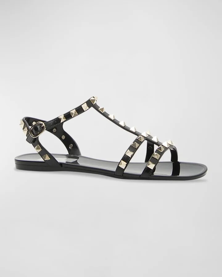 Rockstud Jelly Flat Gladiator Sandals - Image 4