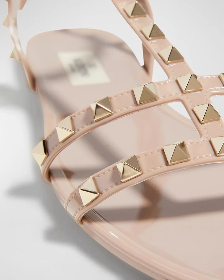 Rockstud Jelly Flat Gladiator Sandals - Image 10