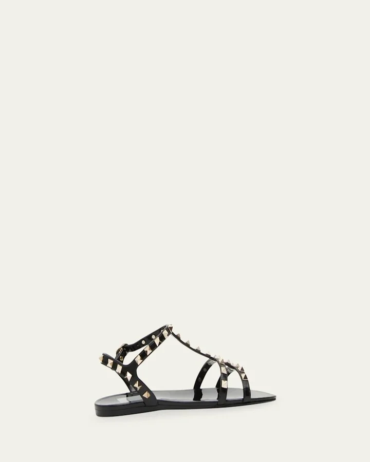 Rockstud Jelly Flat Gladiator Sandals - Image 3