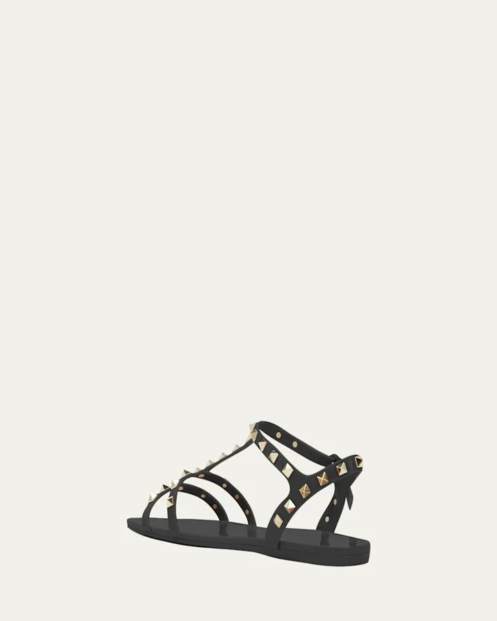 Rockstud Jelly Flat Gladiator Sandals - Image 4
