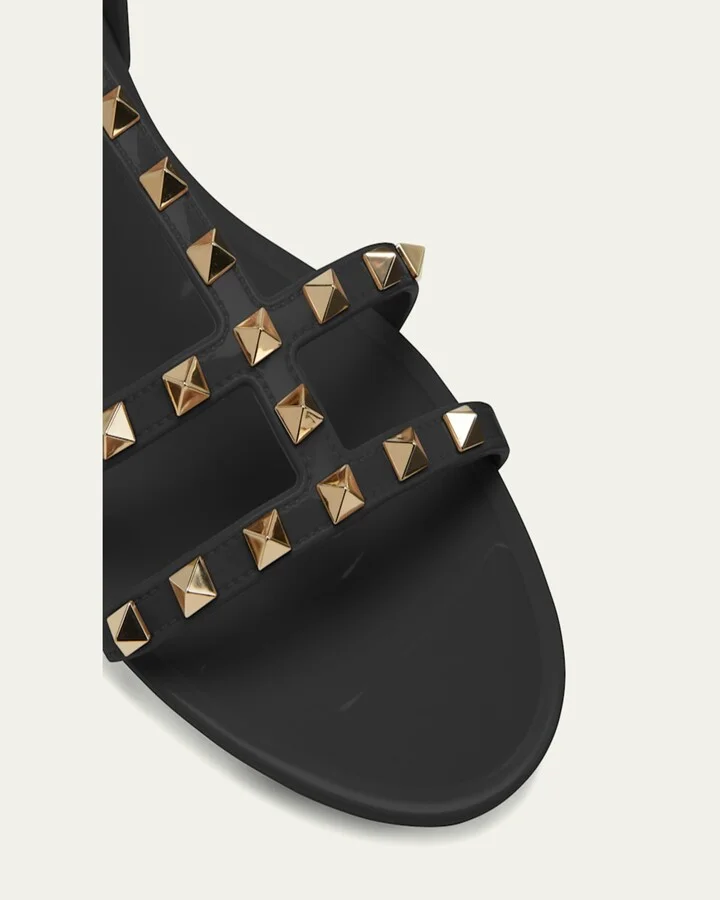 Rockstud Jelly Flat Gladiator Sandals - Image 5