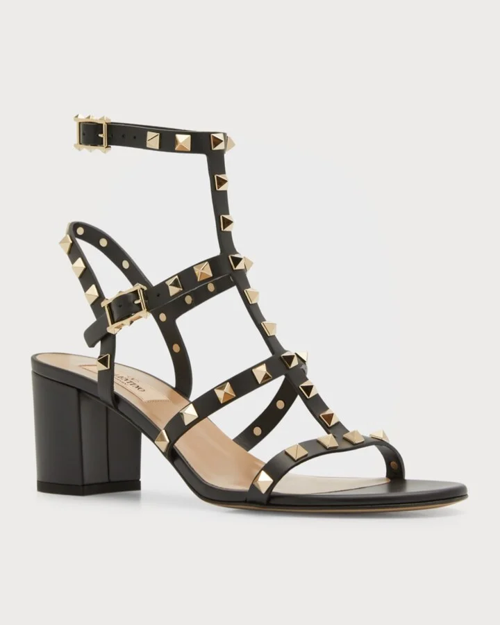 Rockstud Leather 60mm City Sandals - Image 2