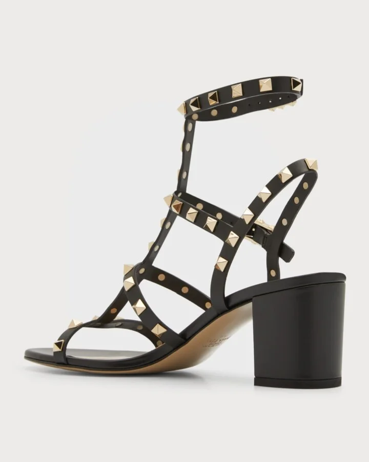 Rockstud Leather 60mm City Sandals - Image 5