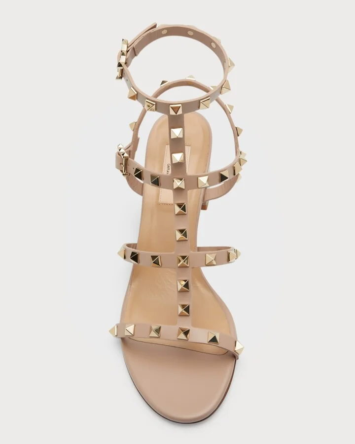 Rockstud Leather 60mm City Sandals - Image 6