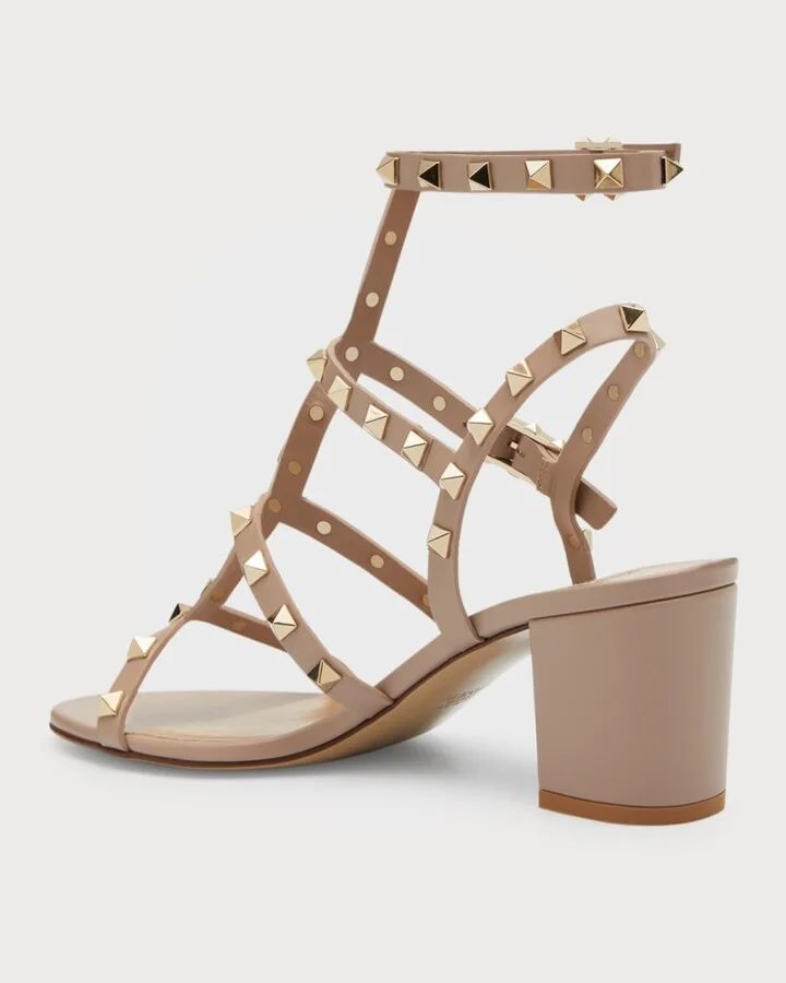 Rockstud Leather 60mm City Sandals - Image 7