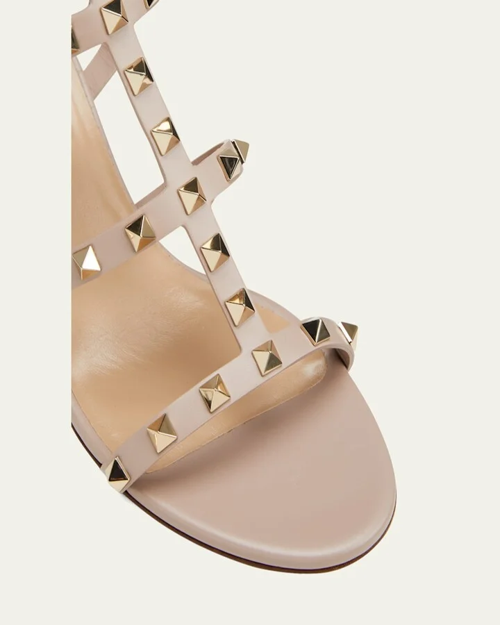 Rockstud Leather 60mm City Sandals - Image 2