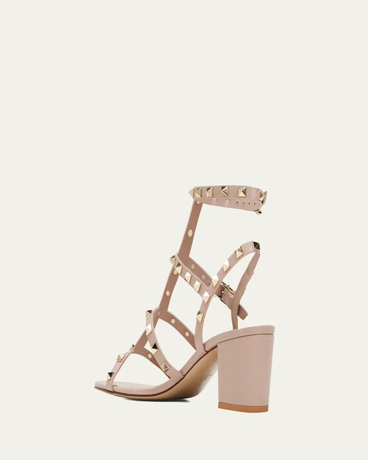 Rockstud Leather 60mm City Sandals - Image 4