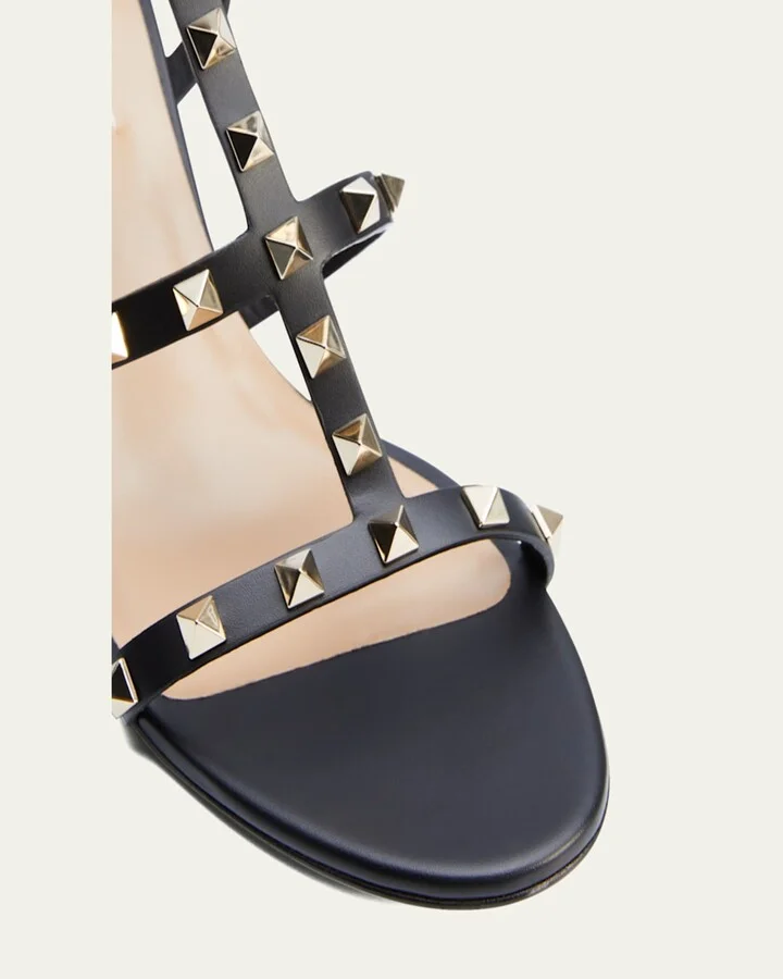 Rockstud Leather 60mm City Sandals - Image 9
