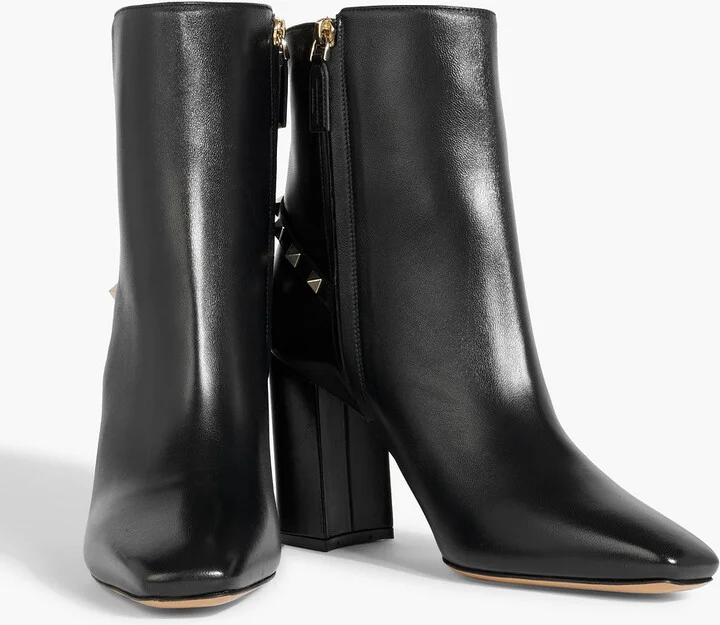 Rockstud leather ankle boots - Image 2