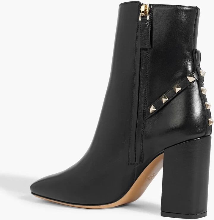 Rockstud leather ankle boots - Image 3