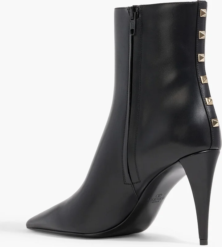 Rockstud leather ankle boots - Image 3